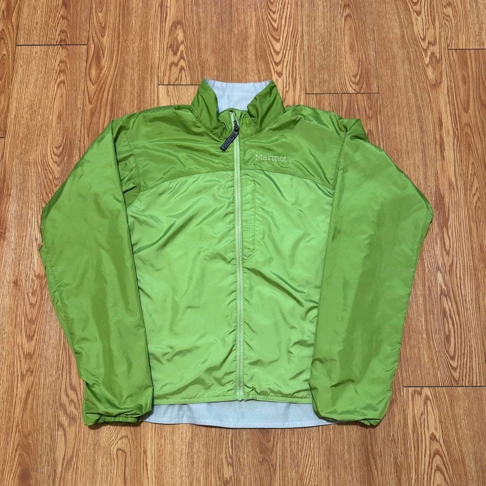 Marmot Women's Jacket Medium Full Zip Nylon Lightweight Green Gorpcore Outdoors